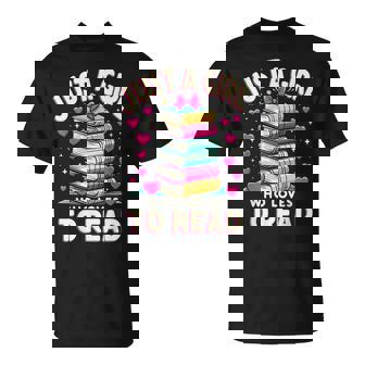 Bookworm Just A Girl Who Loves To Read T-Shirt - Monsterry