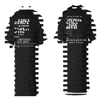 Bovaro Del Bernese Owner Definition Cane Maglietta - Novitaregali