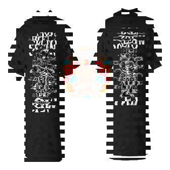 Boxer Dog Skeleton Dia De Los Muertos Boxer Dog Halloween T-Shirt | Mazezy