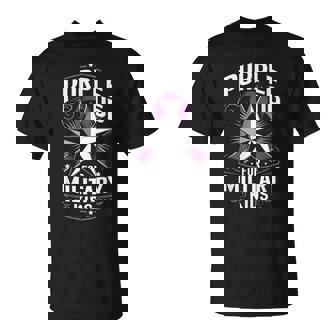 Brave Kids Purple Up Military Kids Brigadier General T-Shirt | Mazezy