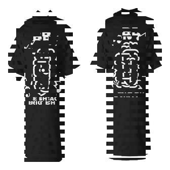 BRB BE RIGHT BACH Classical Composer Pun Writing T-Shirt | Mazezy