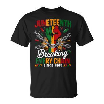 Breaking Every Chain Since 1865 Junenth Freedom T-Shirt | Seseable UK