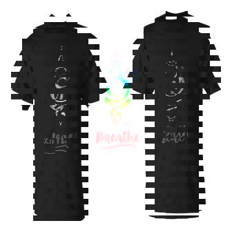 Breathe Chakra Symbol Yoga Meditation Spiritual T-Shirt - Monsterry