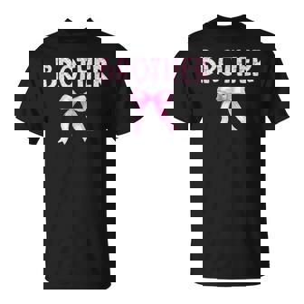 Brother Birthday Squad Matching Coquette Bow Family Party T-Shirt | Seseable FR