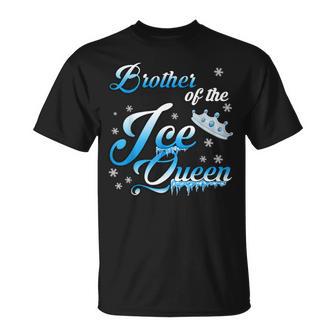 Brother Of The Ice Queen Winter Theme Birthday Party Girls T-Shirt - Thegiftio UK