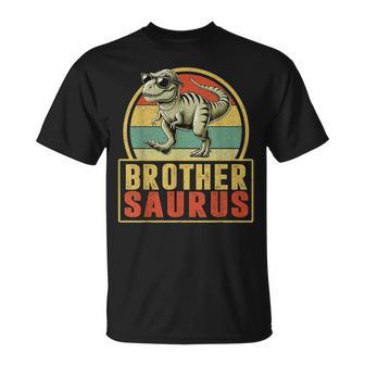 Brothersaurus T Rex Dinosaurio Brother Fiesta De Cumpleaños Dino Camiseta unisex - Regaloses