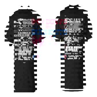 Burnouts Or Bows Nanny Loves You Gender Reveal Party T-Shirt | Mazezy