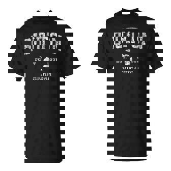 Burton ミシガン州ミシガン州ヴィンテージアスレチックスポーツデザイン Tシャツ - Kawaiitshirt