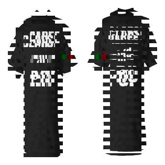 Calabrese And Proud With Italian Flags Calabria Ancestry Tank Top T-Shirt | Mazezy