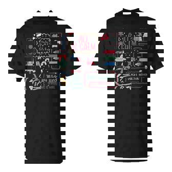 All Is Calm Just Kidding This Is Preschool Stamps Teacher T-Shirt | Mazezy