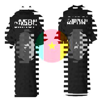 Cameroon Flag Modern T-Shirt | Mazezy