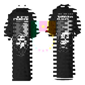 Cameroon Flag Soccer Fan T-Shirt | Mazezy