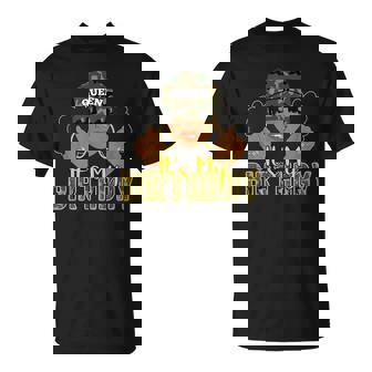 Camo It's My Birthday Girl Camouflage Queen Party Afro Puffs T-Shirt | Mazezy