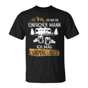 Camping Und Bier Herren Geschenkidee Camping T-Shirt - Geschenkecke