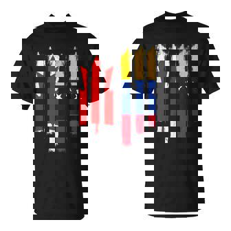 Canada Canadian Venezuela Venezuelan Mixed DNA Flag Day T-Shirt | Mazezy