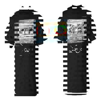 Canada Canadians Ethiopia Ethiopian Mixed DNA Flag Cassette T-Shirt | Mazezy