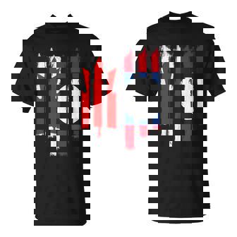 Canada Canadians Laos Lao Laotian Mixed DNA Flag Day T-Shirt | Mazezy