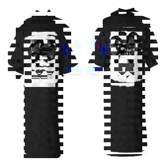 Cape Verdean Girl Cabo Verde Pride Cape Verde Flag Roots T-Shirt | Mazezy