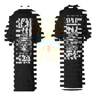 Captain Frog Resist Portland Protest Portland Frog Activist T-Shirt | Mazezy