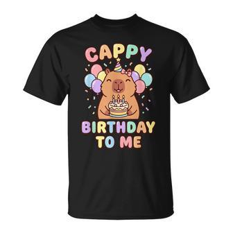 Capybara Birthday To Me Cappy Birthday T-Shirt - Monsterry