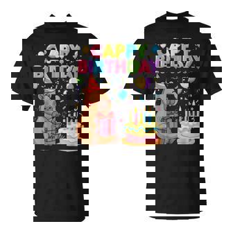 Capybara Lovers Cappy Birthday Girl Boy Happy Birthday Party T-Shirt | Seseable FR