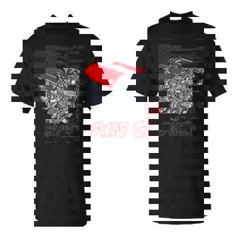 Car Enthusiast Engine Swap It Ls American Flag T-Shirt - Thegiftio