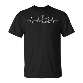 Cardiograma De Latidos De Gato Camiseta unisex - Regaloses