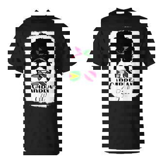 Caribbean Girl Roots Guyana And Trinidad Tobago Mix Heritage T-Shirt | Mazezy