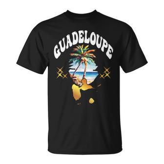 Carte De La Guadeloupe 971 Cadeauouvenir Gwada Gwadloup T-Shirt - Cadeauxyz