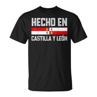 Castilla Y Leon Banderaintage Hecho En Castilla Y Leon Camiseta unisex - Regaloses