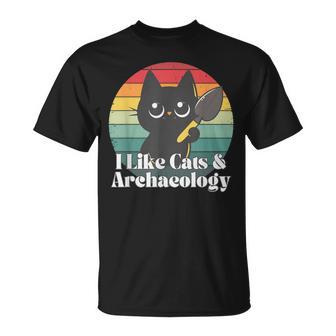 I Like Cat And Archaeology Cat Archaeology T-Shirt - Thegiftio UK