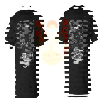 Cat Eating Ramen Kitten Anime Japan T-Shirt | Seseable FR