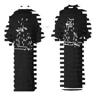 Cat No Kings In America Political Cat Lady T-Shirt - Thegiftio