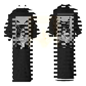 Cat Smoking Cigarette Meme Kitten Meme Smoking T-Shirt | Mazezy