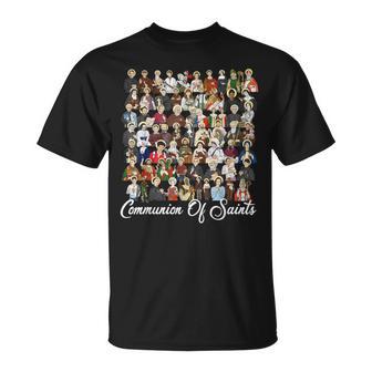 Catholic Patron Saints Latin Religious T-Shirt | Mazezy