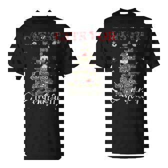 Cats For Everybody Árbol De Navidad Divertido Para Gatos Luces Feas De Navidad Camiseta unisex - Regaloses