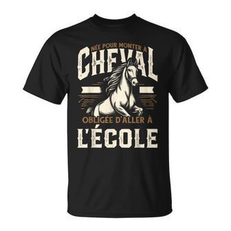 Cavalier Cheval L'équitation Cavalière T-Shirt - Cadeauxyz