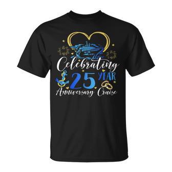 Celebrating 25 Years Anniversary Cruise 25Th Anniversary T-Shirt - Thegiftio UK