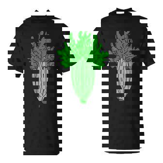 Celery Stalk Halloween Vegetable Costume Dress Up Cosplay T-Shirt | Mazezy