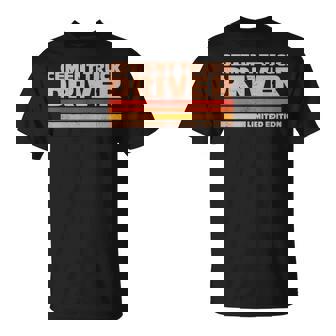 Cement Truck Driver Retro Sunrise T-Shirt | Mazezy