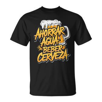 Cerveza Y Amigos Frase Divertida Ahorrar Aqua Beber Cerveza Camiseta unisex - Regaloses