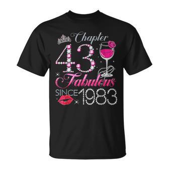 Chapter 43 Fabulous Since 1983 43Rd Birthday Queen Diamond T-Shirt - Thegiftio UK