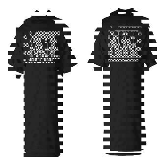 Checkered Mama Black White For Moms T-Shirt - Thegiftio