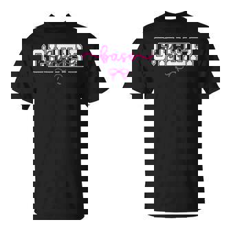 Cheer Base Coquette Cheerleading Base Cheerleader Base T-Shirt | Mazezy