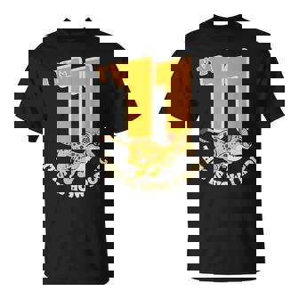 Cheetah 11th Birthday Party Jungle Safari Wild Cat Wildlife T-Shirt | Mazezy