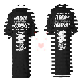 Chérie Manou D'amour Coupleaint-Valentin Mignon Manou T-Shirt - Cadeauxyz