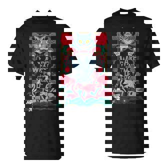 Cheshire Cat Alice In Wonderland Vintage Book T-Shirt - Thegiftio