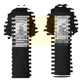 Chichen Itza Mexico 1940 Vintage Stamp Classic Mayan Pyramid Tank Top T-Shirt | Mazezy