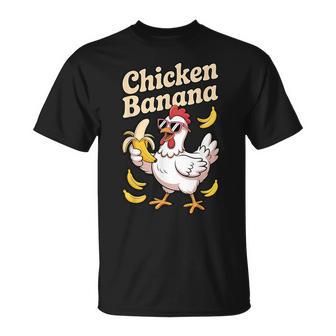 Chicken Banana Meme Lustige Hühnerbanane Im Trend T-Shirt - Geschenkecke