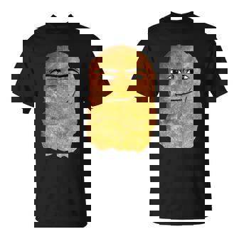 Chicken Nugget Man Face Cowboy Meme T-Shirt - Monsterry